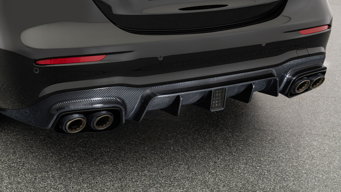 E 63 W 213 FACELIFT - CARBON REAR DIFFUSER WITH EXHAUST