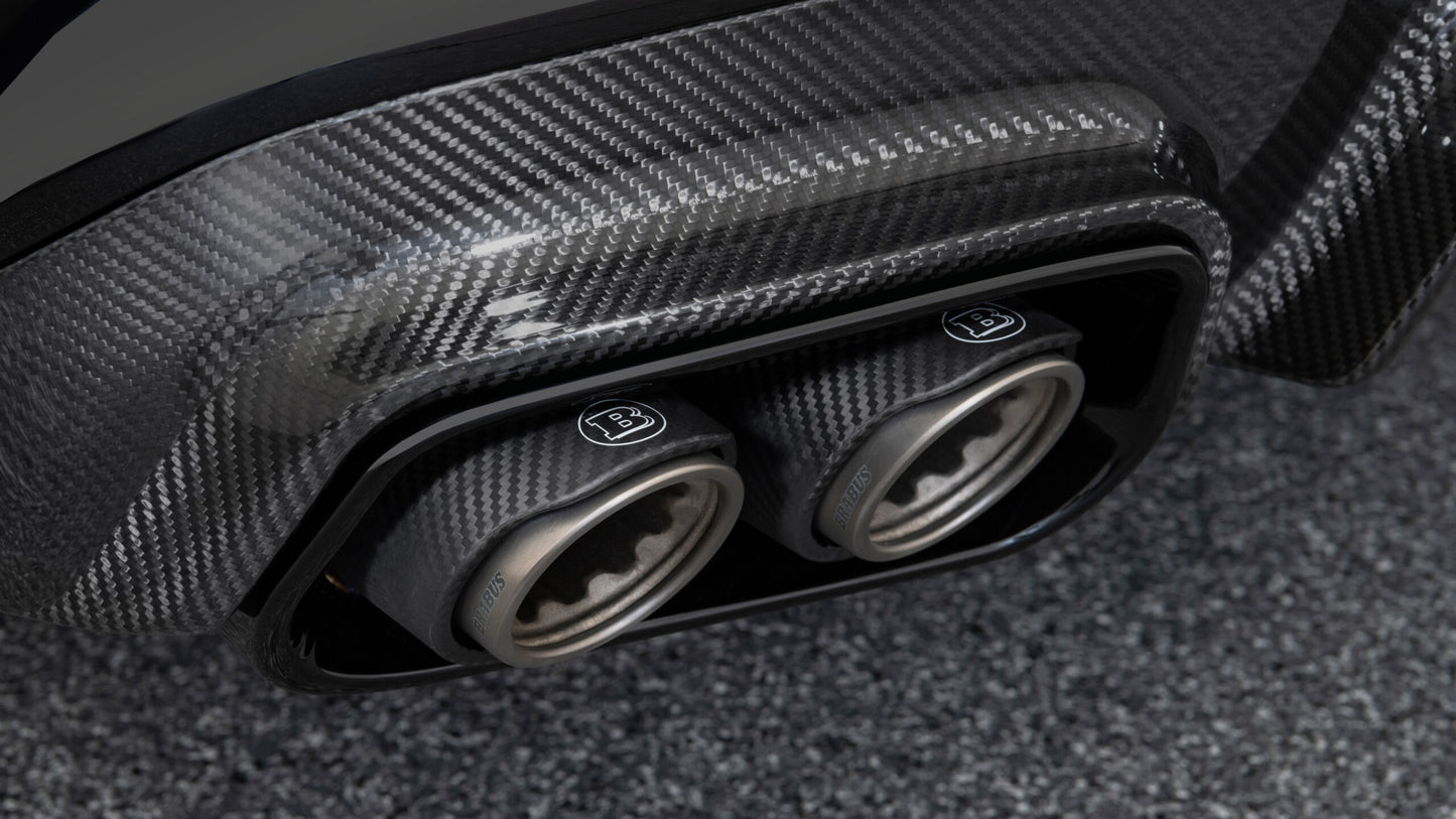 E 63 W 213 FACELIFT - CARBON REAR DIFFUSER WITH EXHAUST