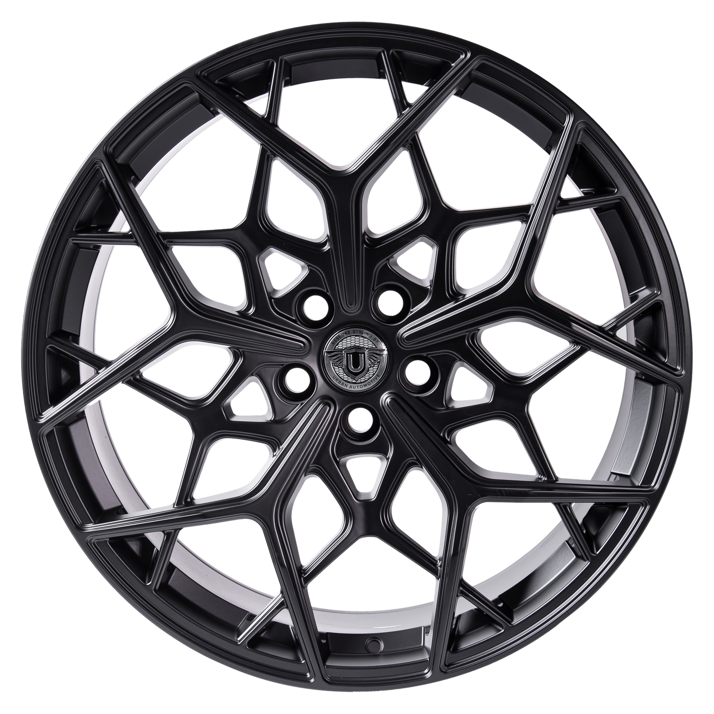 22" UC-5: 4 WHEEL Package (Staggered Setup 2 x Front , 2 x Rear), Satin Black